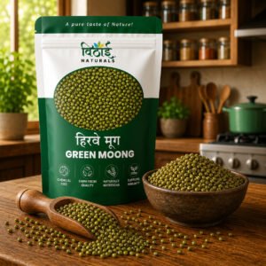 Whole Desi Green Moong | Natural & Unpolished Green Gram | हिरवे मूग